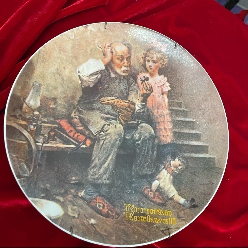 Vintage Norman Rockwell “The Cobbler” Plate